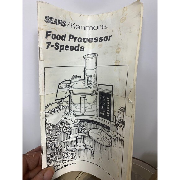 Vintage Sears Kenmore 7 Speed Food Processor model 400.823603 WORKS EB-753 - Picture 3 of 9